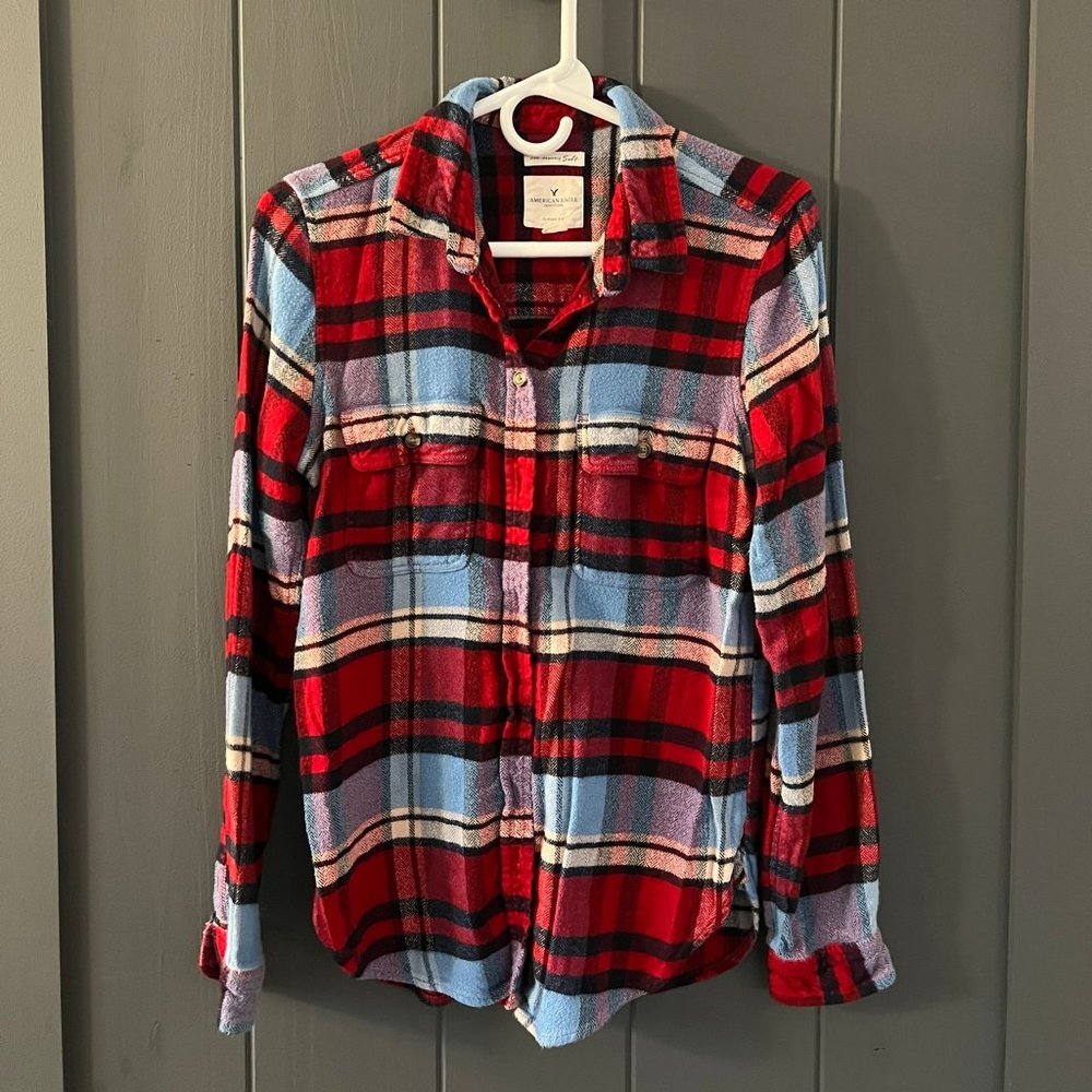 American Eagle Ahh-Mazingly Soft Plaid Flannel Size Small